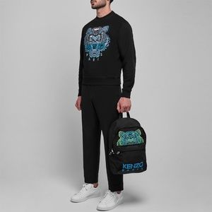 KENZO ICON TIGER LOGO SWEATSHIRT - L